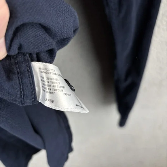 AG Adriano Goldschmied Corduroy Shirt Mens Large Navy Button Down Shirt Cotton - Picture 3 of 6